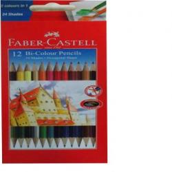 FABER CASTELL 12 BI-COLOUR PENCILS